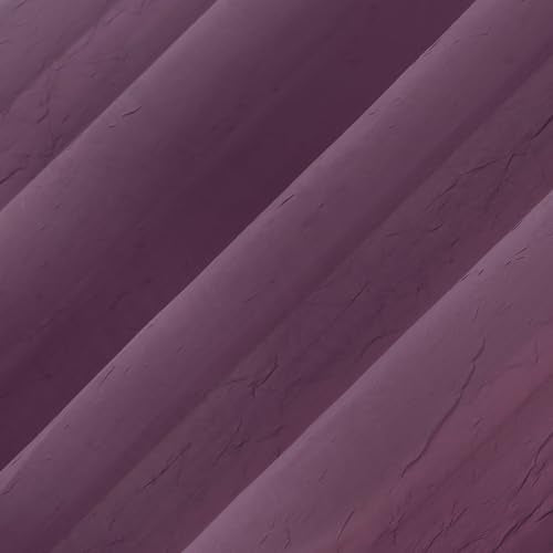 No. 918 Erica Crushed Sheer Voile Rod Pocket Curtain Panel, 51" x 63", Purple - color: Purple, size: 51"W x 63"L (Pack of 1)
