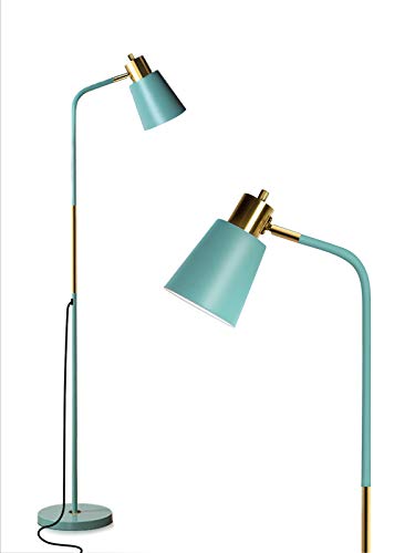 LALISU Floor Lamp Industrial Floor Lamps Reading Farmhouse Standing Lamp - color: Green