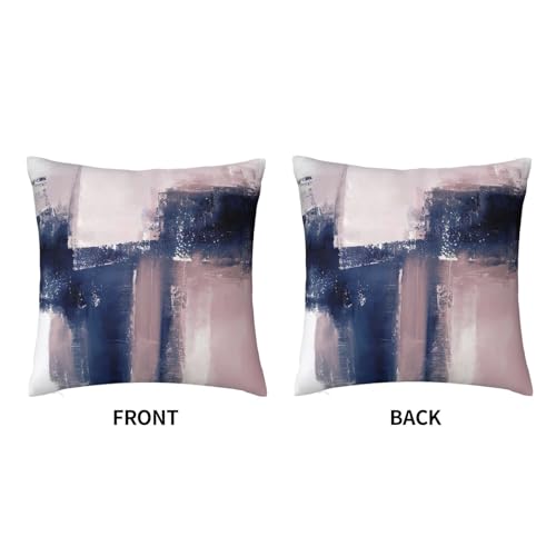 Pink and Navy Throw Pillow Covers Velvet Pillowcase 18 "x18 Inch - color: Color-2, size: 18" x 18" (Pack of 1)