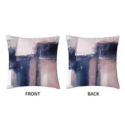 Pink and Navy Throw Pillow Covers Velvet Pillowcase 18 "x18 Inch - color: Color-2, size: 18" x 18" (Pack of 1)