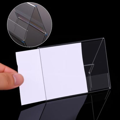 30 Pieces Acrylic Name Plate for Desk, 3.5" x 2.5" Name Tent for Meeting - size: 3.5" X 2.5"
