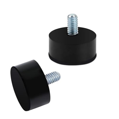 2 Pcs End Cap Replacement Finials, Screw on Curtain Rod End Caps, Cylindrical Drapery Rod Finials, Black Drapery Round Curtain Rods Finial for 6mm Curtains Rods ﻿