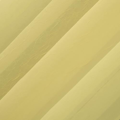 No. 918 Erica Crushed Sheer Voile Grommet Curtain Panel - color: Yellow, size: 51"W x 63"L (Pack of 1)