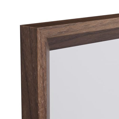 WEER Bathroom Vanity Mirror Walnut 22X30 Inch - color: Walnut, size: 22"L x 30"W