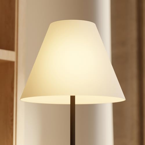 Novogratz x Globe 57" Floor Lamp, Matte Black, Fabric Shade, Built-in-Tray - color: Matte Black (57")