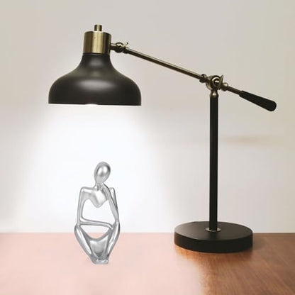 Sandstone Resin Thinker Statue Style Abstract Sculpture, Silver, Right - color: Small Silver, size: Right 1pc
