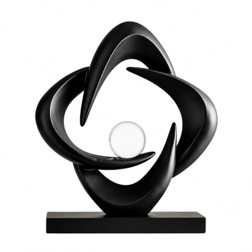 AWNR Modern Sculptures Living Room Shelf Decor Home Décor Accents - color: Black-a-a