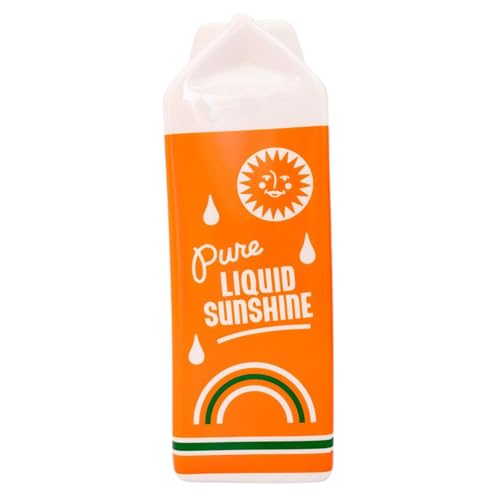 ban.do Retro Inspired Novelty 세라믹 OJ 판지 꽃병, 오렌지 주스 - color: 오렌지 주스.