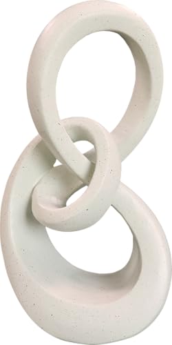 11.5" Modern Musical Note Decorative Sculpture, Abstract Sculptures,Home Decor,Coffee Table Statues,Shelf Top Decor Aesthetics,Dining Living Room Desk Decor - color: 11.42"light Gray
