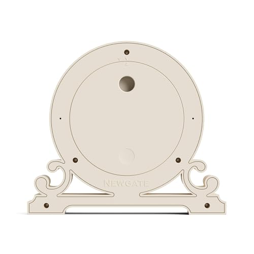 NEWGATE® Divisadero 벽난로 시계 | 더블 스크롤 디자인 | 바닐라 크림 - color: 바닐라 크림