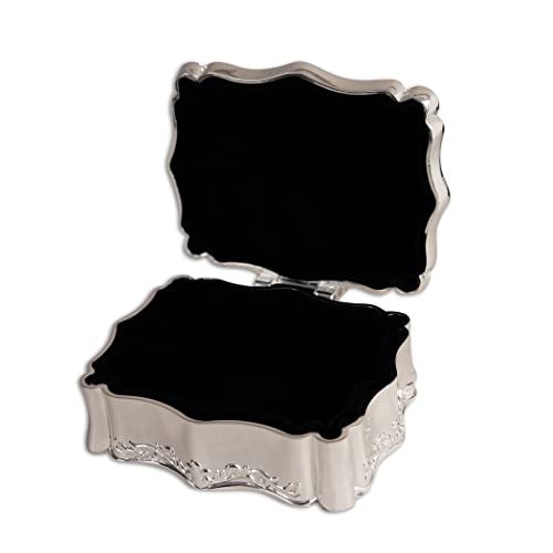 Cherished Moments Rectangle Jewelry Box for Jewelry & Keepsakes - color: Silver Blank