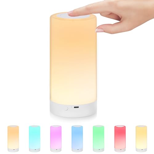 UNIFUN Night Light Touch Control RGB Rechargeable Bedside Lamp Dimmable - size: Taller Size1