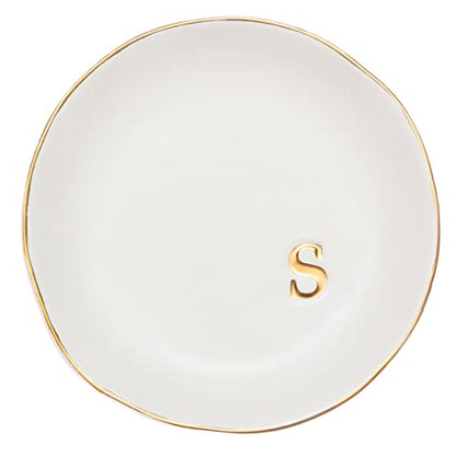 COLLECTIVE HOME Ceramic Jewelry Tray, Trinket Dish, Gifts for Women (S) - color: S