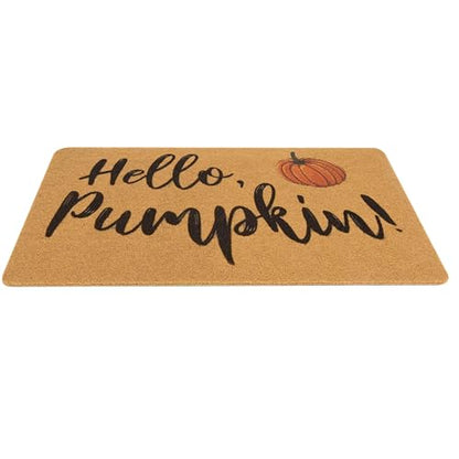 Hello-Pumpkin-Welcome-Doormats-Non-Slip-Fall-Harvest-Festival-Front-Mat - color: Hello Pumpkin