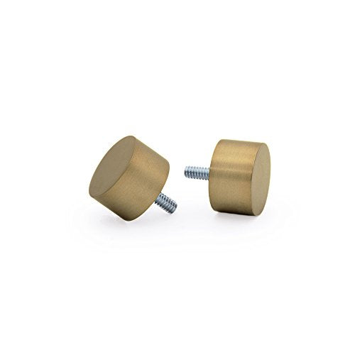 Ivilon Drapery Window Curtain Rod - End Cap Style Design 1 Inch Pole. 48 to 86 Inch Color Warm Gold - size: 48 to 86 in.