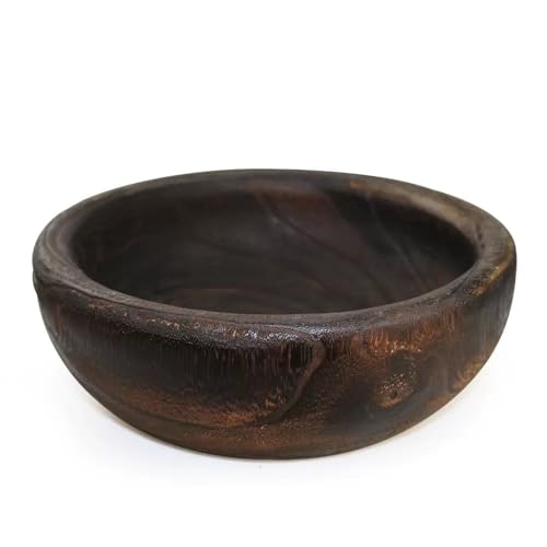 Wooden Bowl 10.6" Handcrafted Centerpiece for Storage (Small) - size: 10.6 Inch