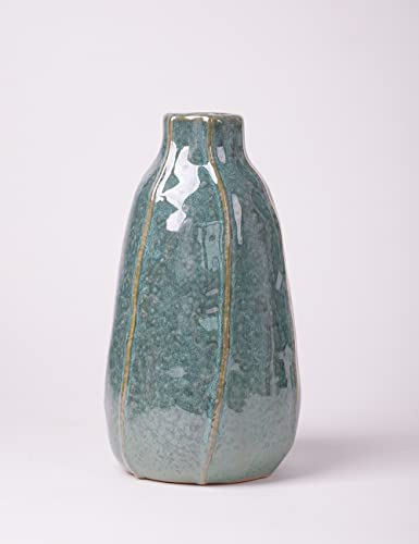 HAUCOZE Ceramic Flower Vase Decorative Sculpture Modern Home Decor 8.3 Inch - size: Large