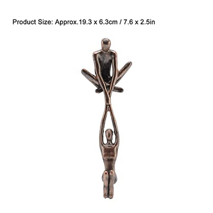 Lover Sculpture Ornament Abstract Art Statue Couple Man Lifting Woman Dancing Figurine for Home Decor Living Room Display Cabinet
