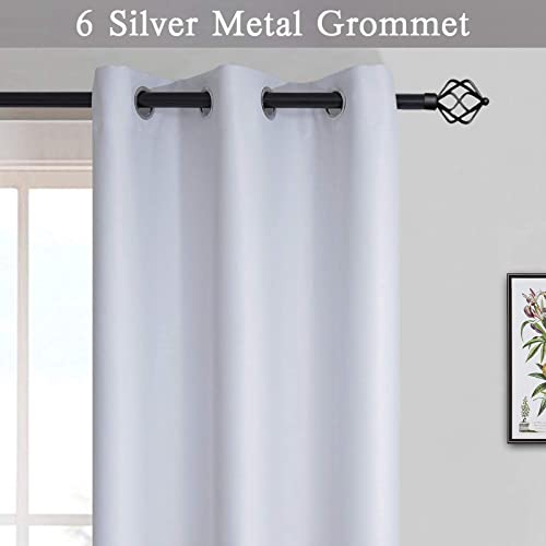 SimpleHome Ombre Gradient Black White to Gray Curtains for Bedroom, 42Wx63L - color: Black and White, size: 42"W x 63"L (Pack of 2)