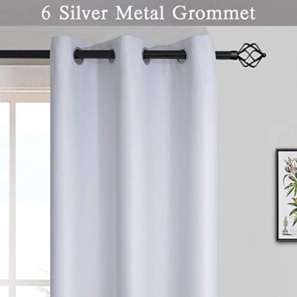SimpleHome Ombre Gradient Black White to Gray Curtains for Bedroom, 42Wx63L - color: Black and White, size: 42"W x 63"L (Pack of 2)