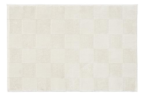 Revival Rugs Willow 2'x3' Area Rugs for Kitchen Bedroom - Washable, 100% Recycled, Oeko-TEX Certified, Medium Pile, Modern, Beige, Cream - size: 2' x 2'11" (Rectangular)