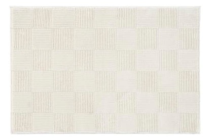 Revival Rugs Willow 2'x3' Area Rugs for Kitchen Bedroom - Washable, 100% Recycled, Oeko-TEX Certified, Medium Pile, Modern, Beige, Cream - size: 2' x 2'11" (Rectangular)
