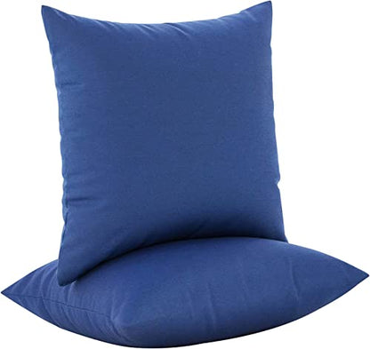 JMGBird Navy Outdoor Pillows Inserts Included Patio Pillows for counh - color: Dark Blue