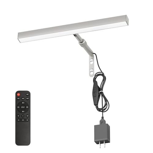 12" LED Picture Light Plug in, 4W Nickel Art Light - color: Nickel, size: 12 inch
