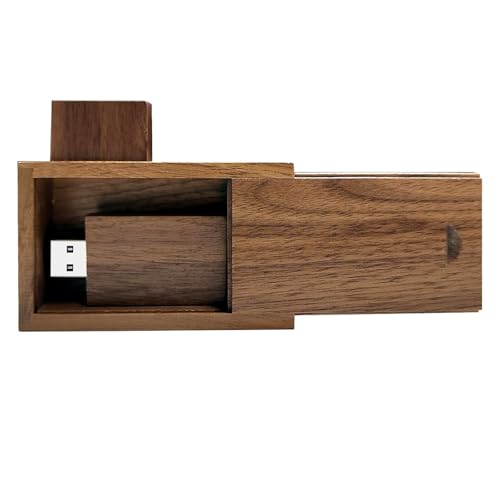 Wood USB Flash Drive with Wooden Gift Box TATMOHIK 32GB USB 3.0 Wedding Wood Flash Drive Box Walnut Wooden Thumb Drive for Keepsakes for Wedding/Birthday/Valentines Day - color: Walnut, size: 32GB-3.0