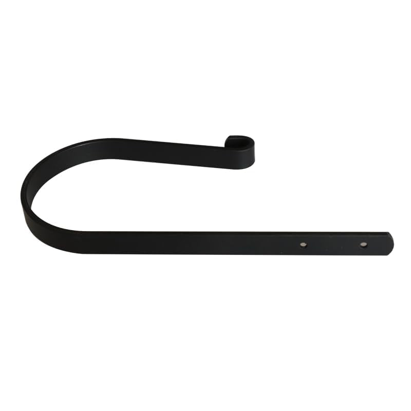 Curtain Holdbacks (Set of 2), Wall Mounted Drapery Tiebacks with Screws, Metal Decorative Window Drapery Holder Curtain Hook (Black) - color: Black