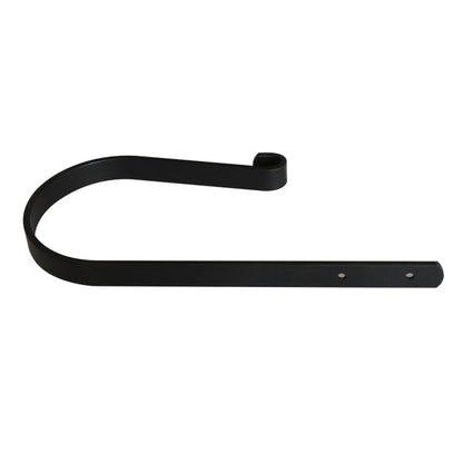 Curtain Holdbacks (Set of 2), Wall Mounted Drapery Tiebacks with Screws, Metal Decorative Window Drapery Holder Curtain Hook (Black) - color: Black