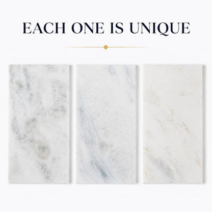 Natural Marble Decorative Tray, 12"x6" Namib Fantasy Stone Bathroom Trays - color: 12"x6"-namib Fantasy