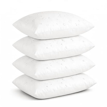 Oubonun Waterproof Outdoor Lumbar Pillow Inserts 12 x 20 Set of 4 - size: 12 × 20(Pack of 4)
