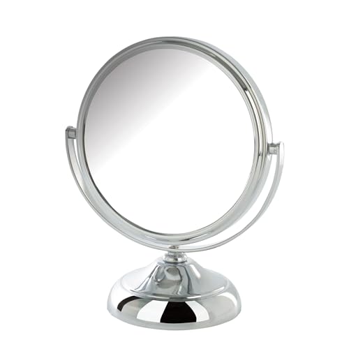 Jerdon 5.5" Tabletop Makeup Mirror - 5X Magnification - Chrome - MC247C - color: Chrome