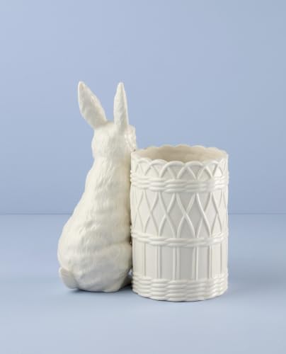 Lenox Wicker Creek Bunny Easter Porcelain Vase - style: Vase