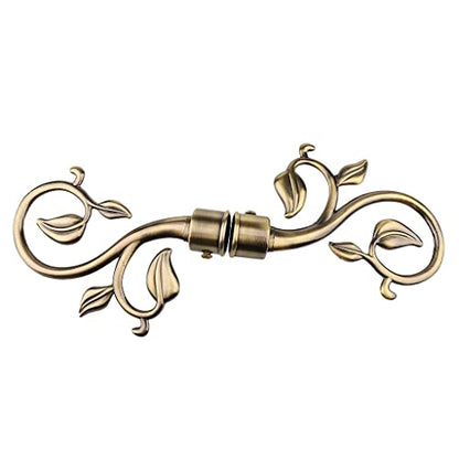 1 Pair Decorative Curtain Drapery Rod/Pole Finials Ends for 22mm Curtain Poles - Bronze, as described