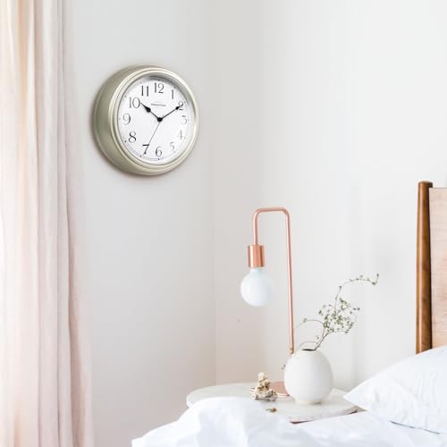Presentime Chic Home Collection 10" Molly Clock - color: Silver