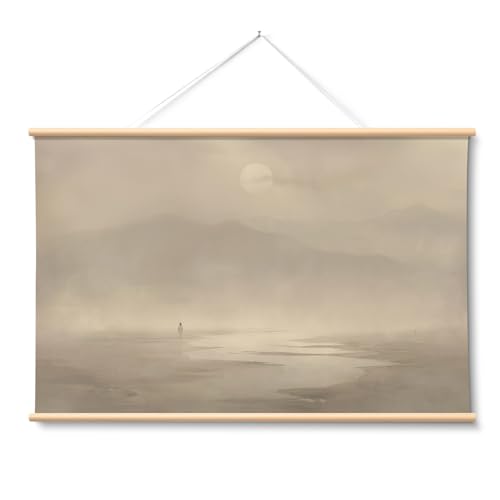 HUARCEY Extra Large Jesus Wall Art 36x54 Inch Christian Scroll Wall Hanging - color: Jesus' guidance, size: 54"L x 36"W