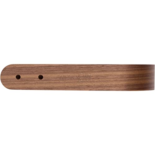 2 x Waveply Wood Curtain Holdbacks Plywood Drapery U Shaped Hook Tiebacks for Wall (Walnut) - color: Walnut