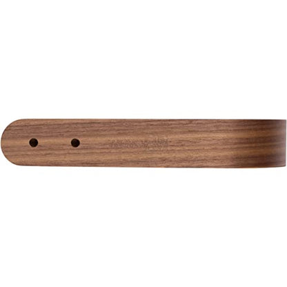 2 x Waveply Wood Curtain Holdbacks Plywood Drapery U Shaped Hook Tiebacks for Wall (Walnut) - color: Walnut