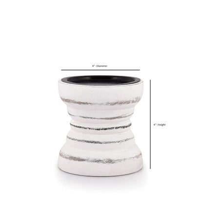 Farmhouse Rustic Wood Candle Holder, Holder for Special Ocassion, Home Décor, Ideal Gifts, Wedding, Parties Decorations, Candle Stick Holders (4" X 4" X 4" Inches)
