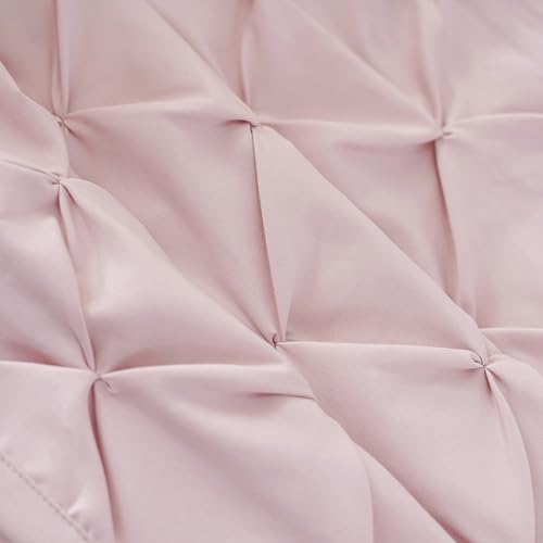 Pintuck Diamond Textured Thermal Insulated Window Curtains 52"W x 84"L - color: Peach Pink, size: 52"W x 84"L (Pack of 2)