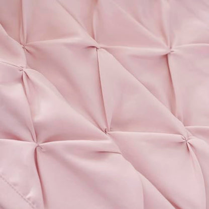 Pintuck Diamond Textured Thermal Insulated Window Curtains 52"W x 84"L - color: Peach Pink, size: 52"W x 84"L (Pack of 2)