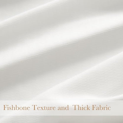 NICETOWN White Sheer Curtains 54 inches Long Privacy Drapes for Bedroom - color: White, size: 52"W x 54"L (Pack of 2)
