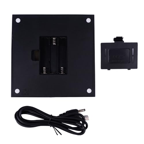 4.33 inch LED Multimodal Multicolor Light Stand Base - Black Square Display Base for 3D Crystal Glass Art - USB/Battery Powered Crystal Stand - color: D-multi-mode Black Base