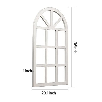 Sintosin Farmhouse Window Frame Wall Decor Living Room 36" x 20"