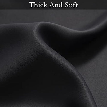 SimpleHome Black to Grey White Ombre Room Darkening Curtains 63 Inch - color: Black to Grayish White, size: 42"W x 63"L (Pack of 2)
