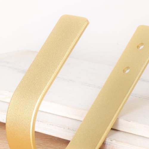 Groleca 2 Pack Curtain Holdbacks Curtain Tiebacks Wall Mount, Gold - color: Gold