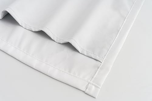 Pintuck Diamond Textured Thermal Insulated Window Curtains 52"W x 84"L - color: White, size: 52"W x 84"L (Pack of 2)