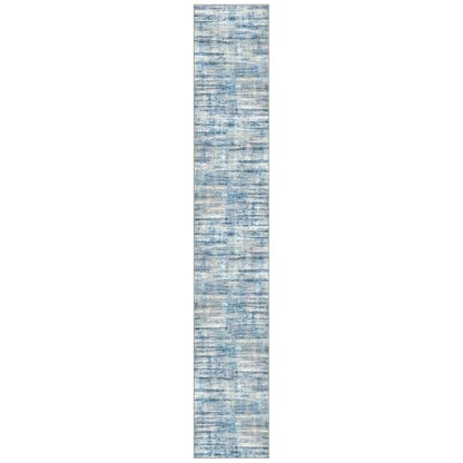 KOZYFLY Modern Runners for Hallways 2x12 Washable Runner Rug Blue Beige - color: Blue Beige, size: 2' x 12' (Runner)